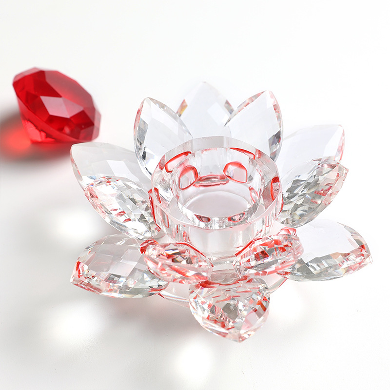 Nuevo producto transfronterizo Nail Art Lotus Crystal Cup con tapa Taza de mezcla líquida de cristal fantasma de alta transparencia