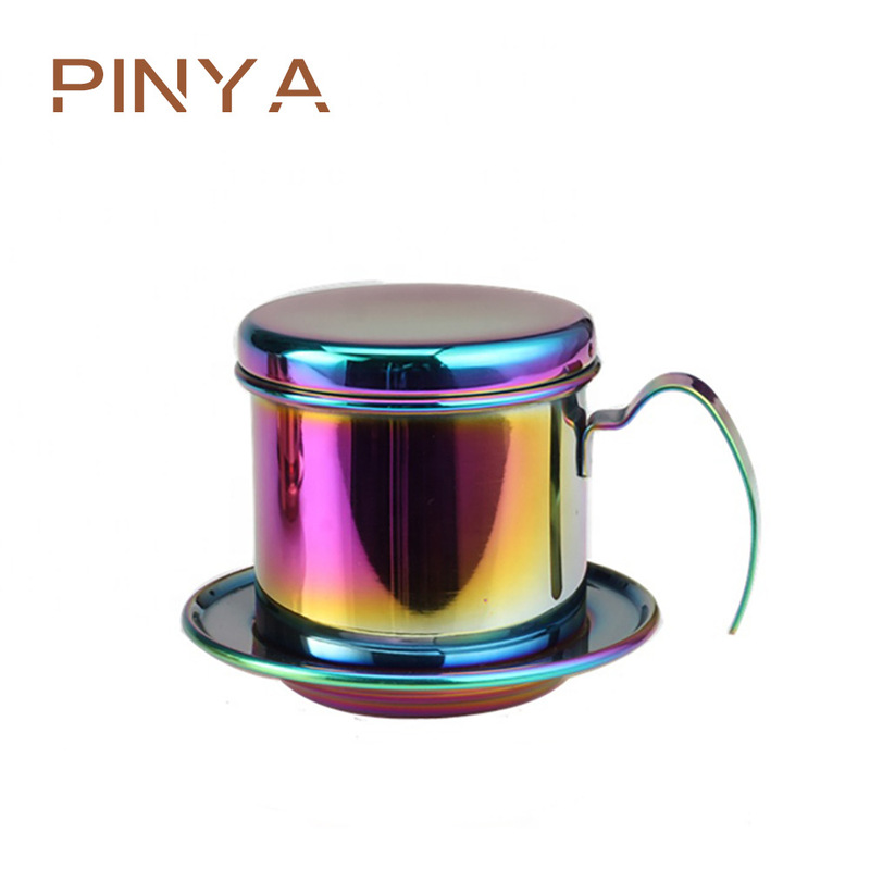Vietnam Coffee Pot Household Stainless Steel Coffee Appliances Coffee Brewing Filter Butter Drip Pot Coffee Filter