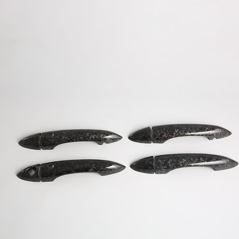 Suitable for Alfa Romeo Door Handle Exterior Car Decoration Accessories in Glossy Black Electroplating