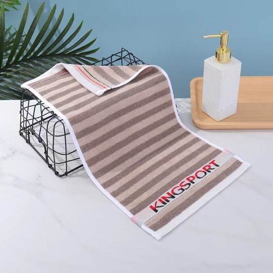 Toalha de rosto em algodão para crianças absorvente xadrez_voghion.com