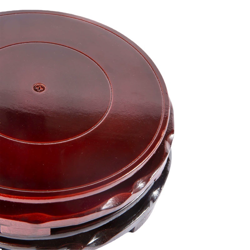 Оптовая Продажа с фабрики 360 Вращающаяся база ваза цветочный горшок основание бутылка вина винная банка деревянная рамка Хрустальная бронза изделия украшения Нижний держатель