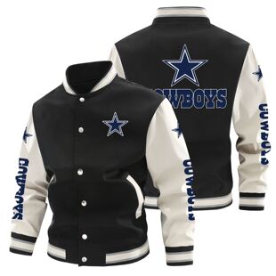 European and American plus size Student Baseball Uniform NFL Series Team Fans Ceremony Printed plus size Spring and Autumn Thin Baseball Uniform