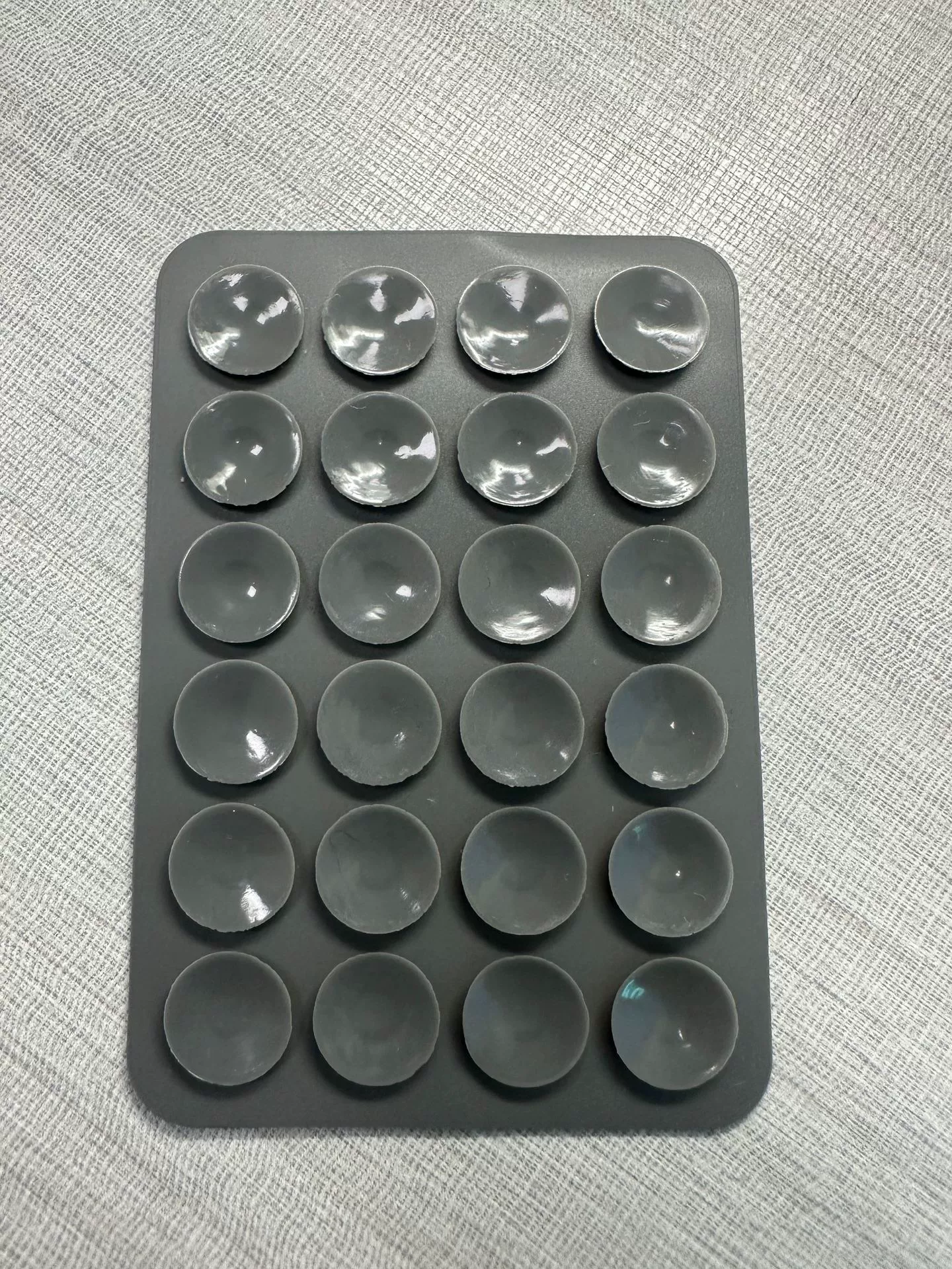 Silicone Phone Holder Pad — Double-Sided Non-Slip Rectangular Adhesive Grip, 8×5.5×0.25 cm