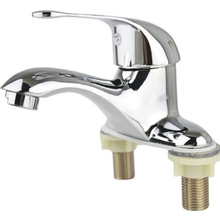 Jiulongda double-Hole Basin faucet hot and cold faucet three-hole washbasin faucet hot and cold shendas two-way