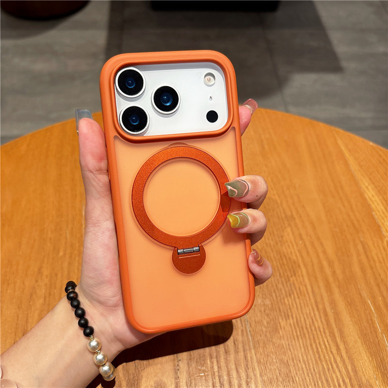 适用iPhone17Promax旋音支架磁吸手机壳苹果17Air磨砂肤感保护套|undefined