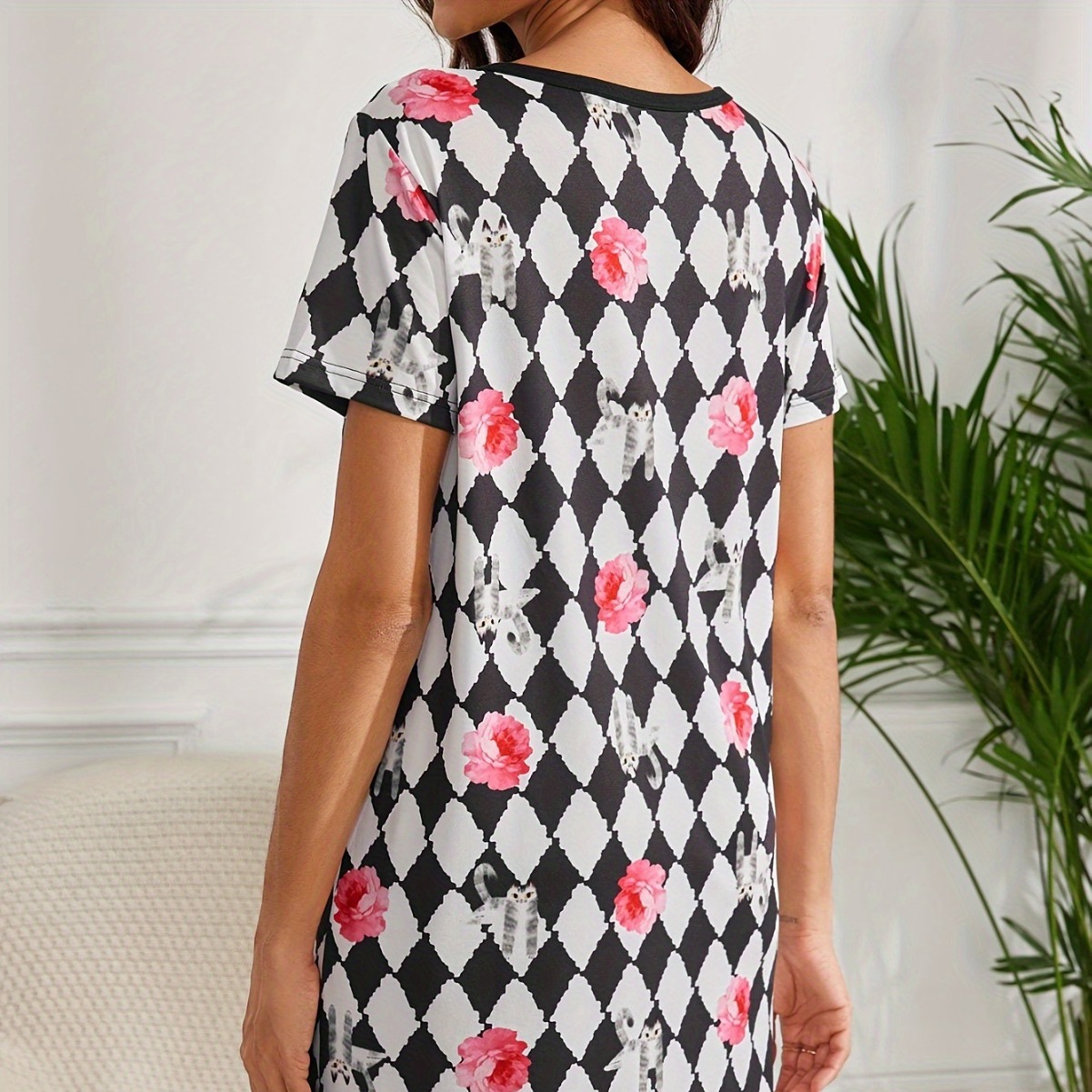 Nuevo vestido floral de verano transfronterizo para mujer europea y americana Vestido estampado para mujer de moda europea y americana Verano casual