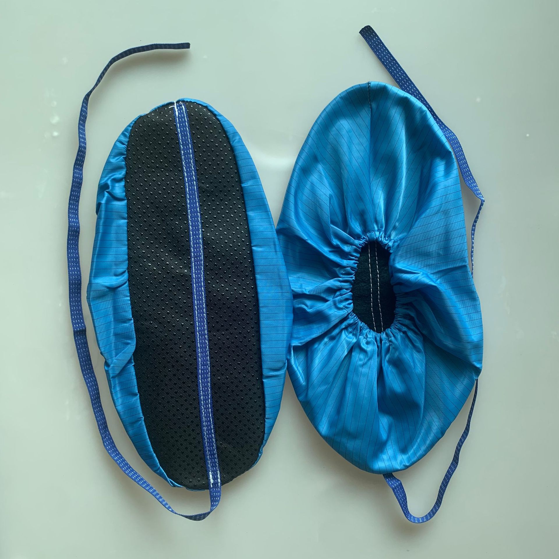 加导电带防静电鞋套可反复清洗防尘鞋套无尘车间实验机房耐磨防滑