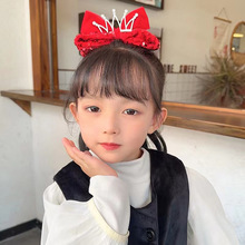 日系兒童大蝴蝶結發夾頭繩女童公主發卡網紅可愛夾子頭飾韓國發飾