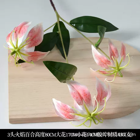 3 flame lily dark pink