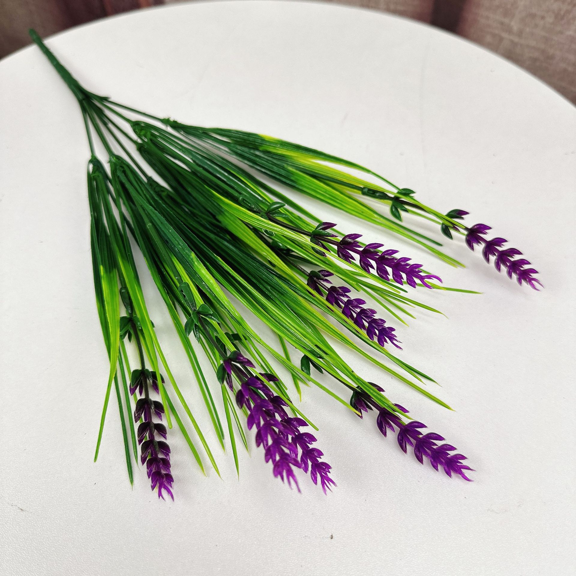 Flores simuladas lavanda buquete de flores de decoración pastoral flores falsas de plástico sala de estar decoración de flores paisajes props de disparo