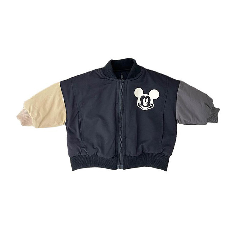 Ropa de algodón de invierno para niños frescos y guapo, chaqueta de moda para niños, abrigo de algodón caliente para bebés.