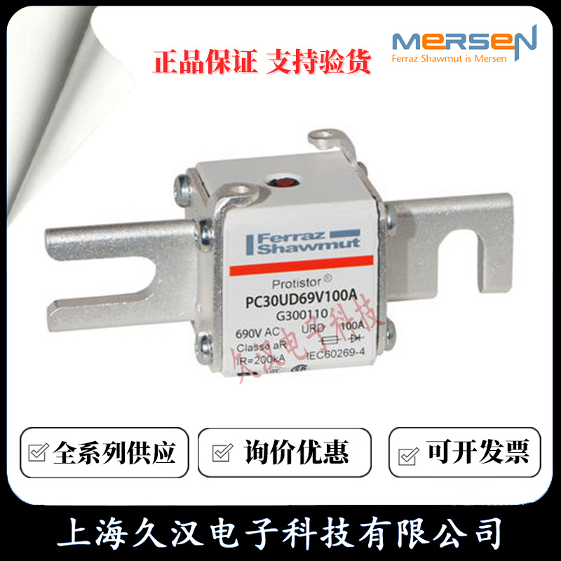 罗兰熔断器PC30UD69V100A/G300110  PC30UD69V125A/H300111