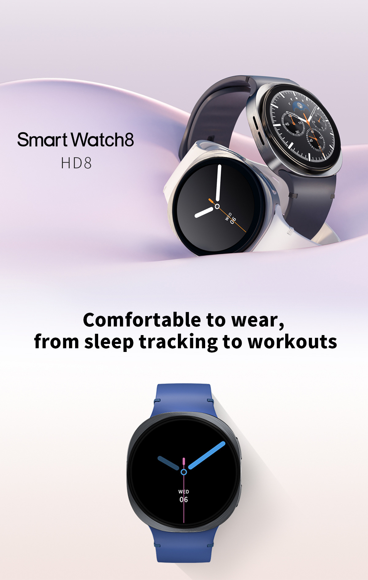 Smartwatch hd8 con chiamata bluetooth e navigazione gps_voghion.com