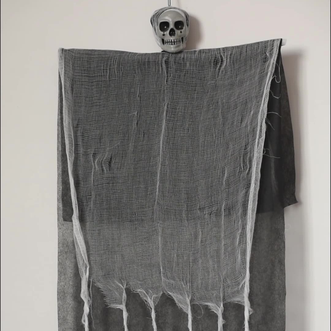 Halloween transfronterizo cascada fantasma decoración interior y exterior colgando bar de la casa embrujada decoración de la escena de terror props