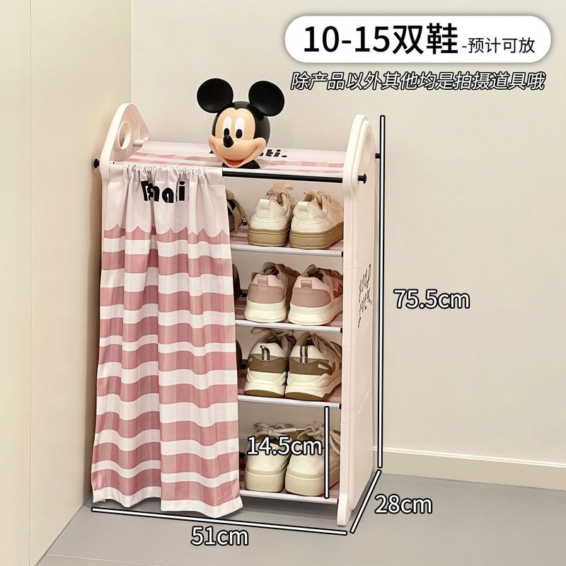 靴ラック、シンプルな収納ラック、家の玄関の小さな靴キャビネット、寮の多層折りたたみ靴の玄関収納アーティファクト|undefined