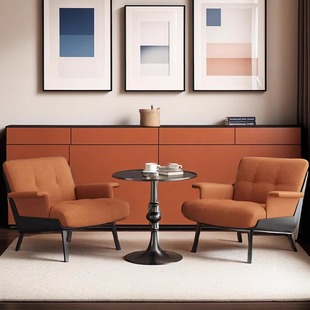 Hotel Lobby Reception Lounge Area Cafe Leisure Single Sofa Office Negotiation Chair One Table and Multiple Chairs Combination