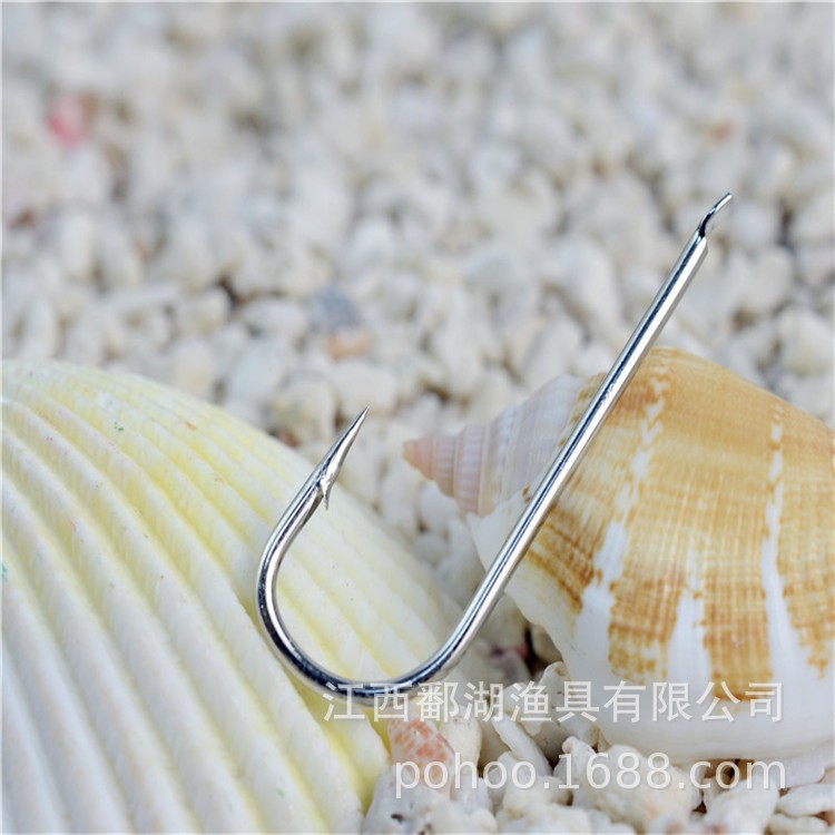 1220 pescador mango largo pesca Pesca mar gancho a granel fábrica Venta Directa lago artes de pesca mesa de acero de alto carbono Pesca de mar cosas grandes