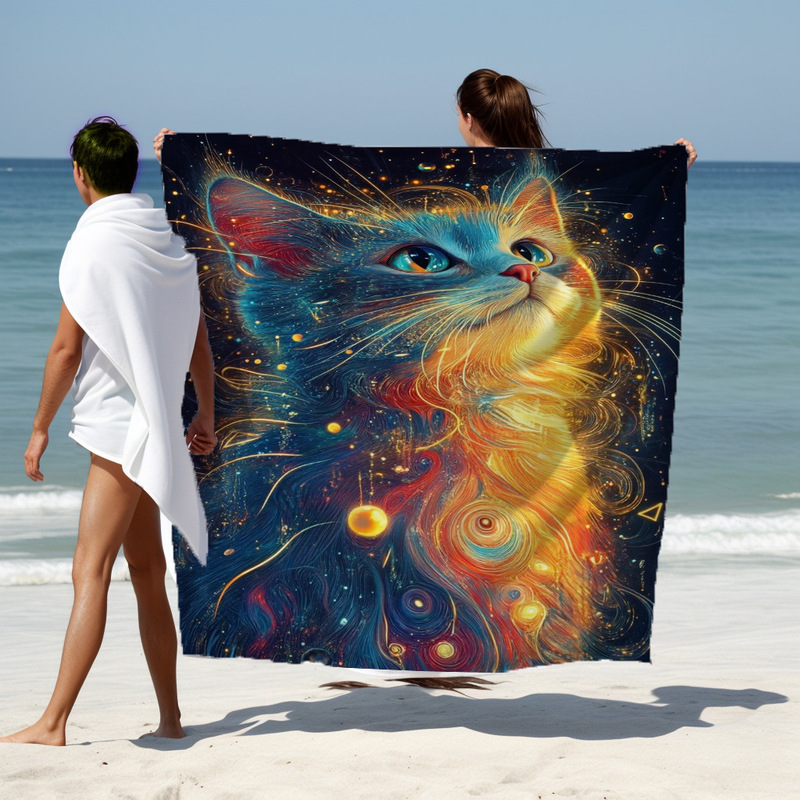 Ins Influencer Picks Bohemian Style Beach Towel, Extra Large Thickeneded Quick-Drying Bath Towel, Supports Drop Shipping