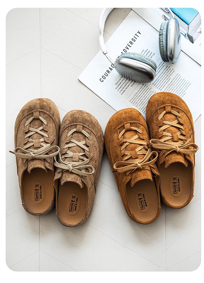 Dép bít mũi nam kiểu Birkenstock quai hậu không gót, chống trượt chịu mài mòn, đi ngoài trời mùa thu — K7788 Hạt dẻ, K7788 thẻ chi tiết 12