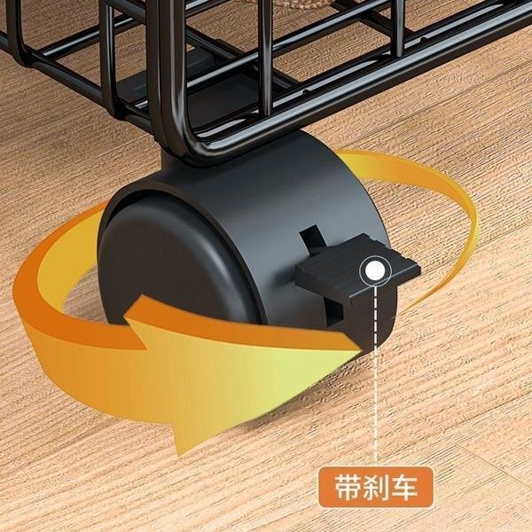 书包架书包收纳架滑轮架收纳筐带轮零食置物架小推车可移动大容量|undefined