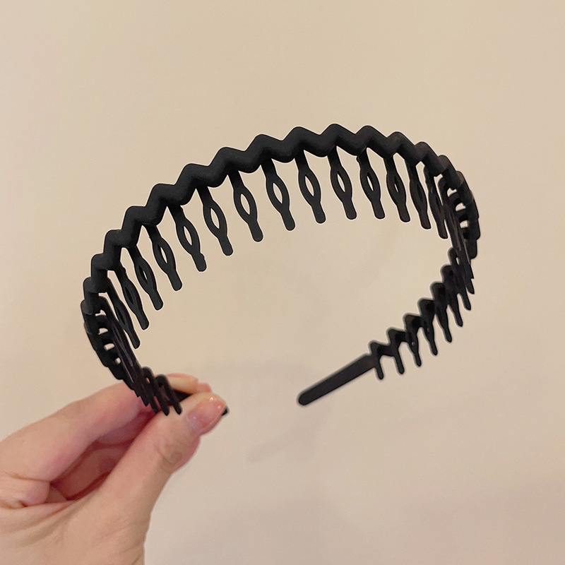 洗顔専用シンプル歯付き滑り止めメイクアップヘアバンド女性用新作ヘアバンドヘアピンヘアアクセサリー|undefined