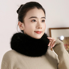 山河围脖女新款假领子百搭秋冬围巾护颈领圈保暖毛领单卖仿狐狸毛