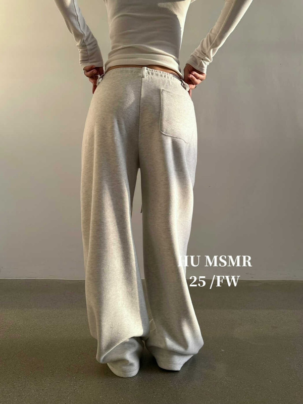 广州十三行HUMSMR爆款休闲宽松磨毛弯刀休闲裤B1150|undefined