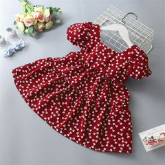 [Cross-border] Girls floral dress, children's princess dress, bow dress wholesale