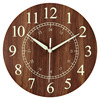 12 -inch personalized round night light wood clock creative wood grain design clock home decoration clock watch factory wholesale