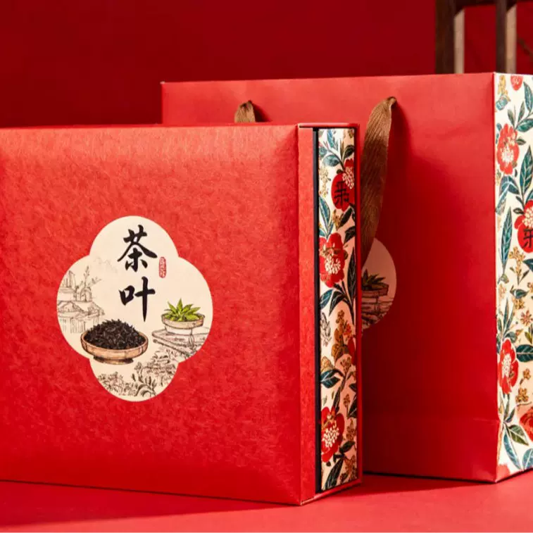 2026新年礼盒茶叶礼盒装白茶精品礼盒花茶绿茶包装盒红茶礼盒包装