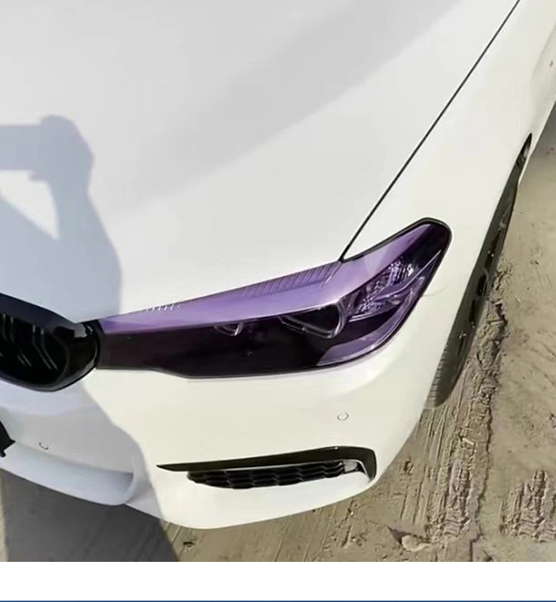 Wholesale Car Light Film Tpu Headlight Protection Film Blackened Discoloration Film Repair Scratches Car Light Protection White to Purple
