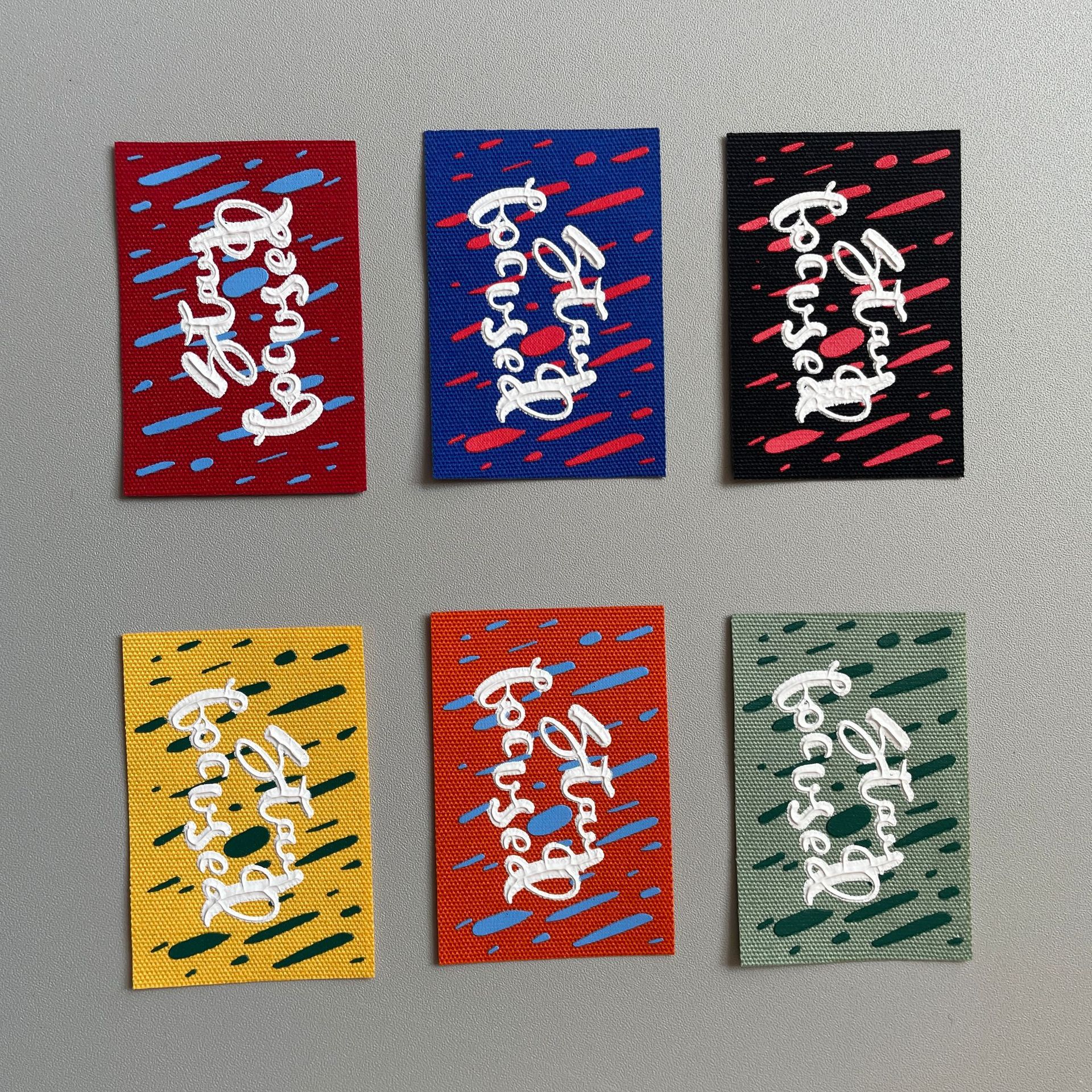 New Fashion Alphabet Series Embroidery Accessories for Clothing, Bag Accessories, Patch, 3D Printing Fabric Labels