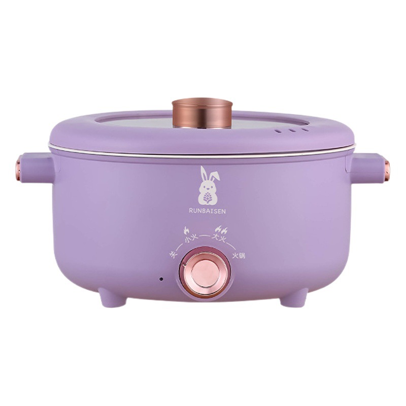Olla integrada integrada de olla eléctrica de acero inoxidable de acero inoxidable de 3,6L, olla de cocina eléctrica de gran capacidad para olla eléctrica de calentamiento