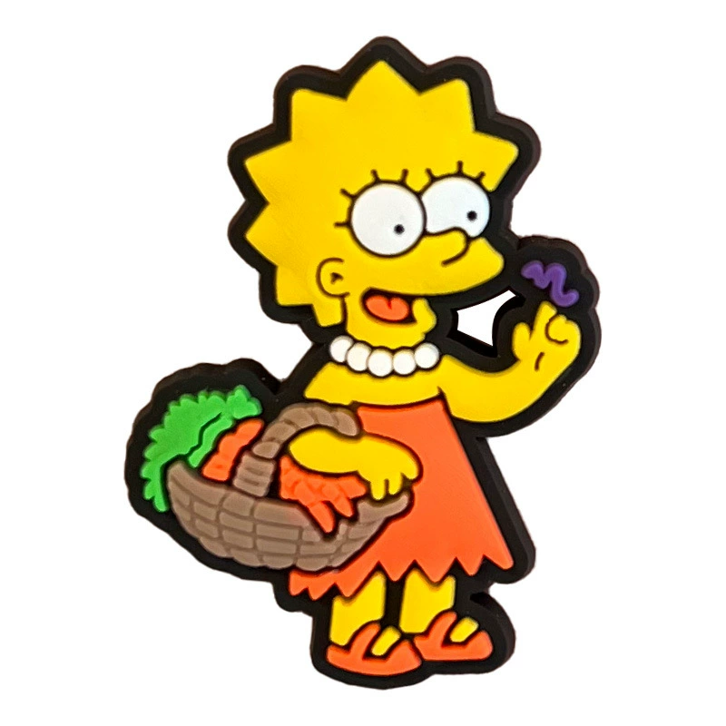 Подвески для обуви (серия Simpsons) Кроки-жиботы, одна подвеска для обуви, 18 вариантов цвета