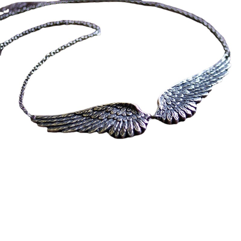 New European and American foreign trade new retro personality angel wings trend jewelry factory direct wholesale