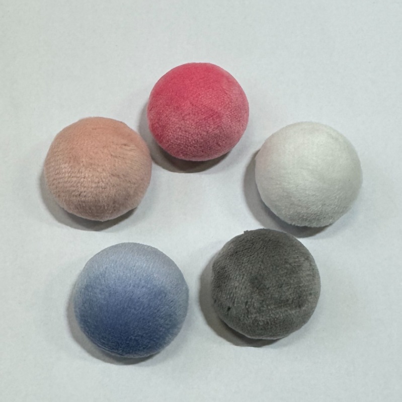 Color:Light pink: velvet-wrapped mushroom head (single head)