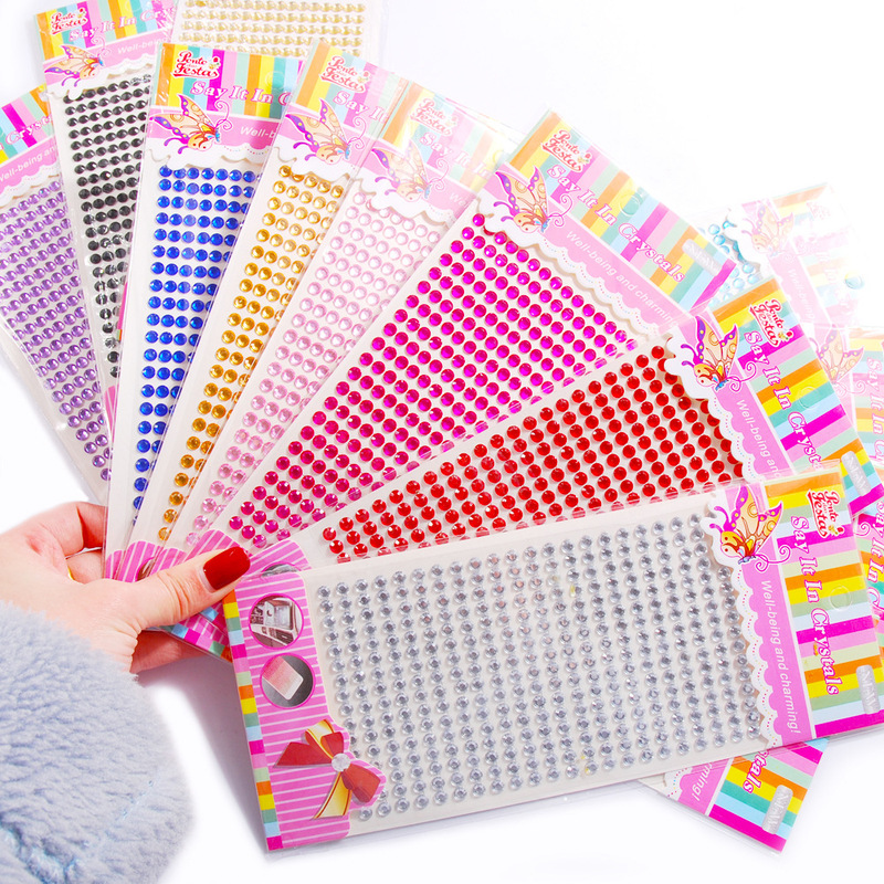 Factory Direct sale colorful acrylic diamond sticker size 5mm mobile phone DIY sticker car decoration Factory Direct sale colorful acrylic diamond sticker size 5mm mobile phone DIY sticker car decoration