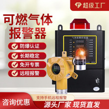 厂家可燃气体探测报警器喷漆房加油站气体浓度泄漏氧气氨气检测仪