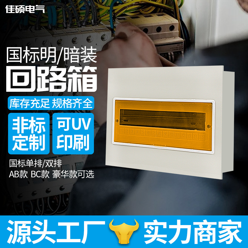 佳硕配电箱家用照明强电箱室内pz30配电开关盒pz30高回路承载