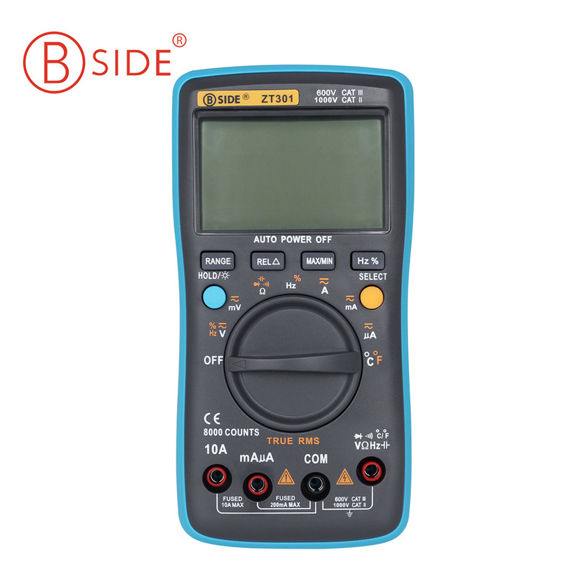 ZT301真有效值数字万用表 8000字大屏幕多功能表新款速卖通热销