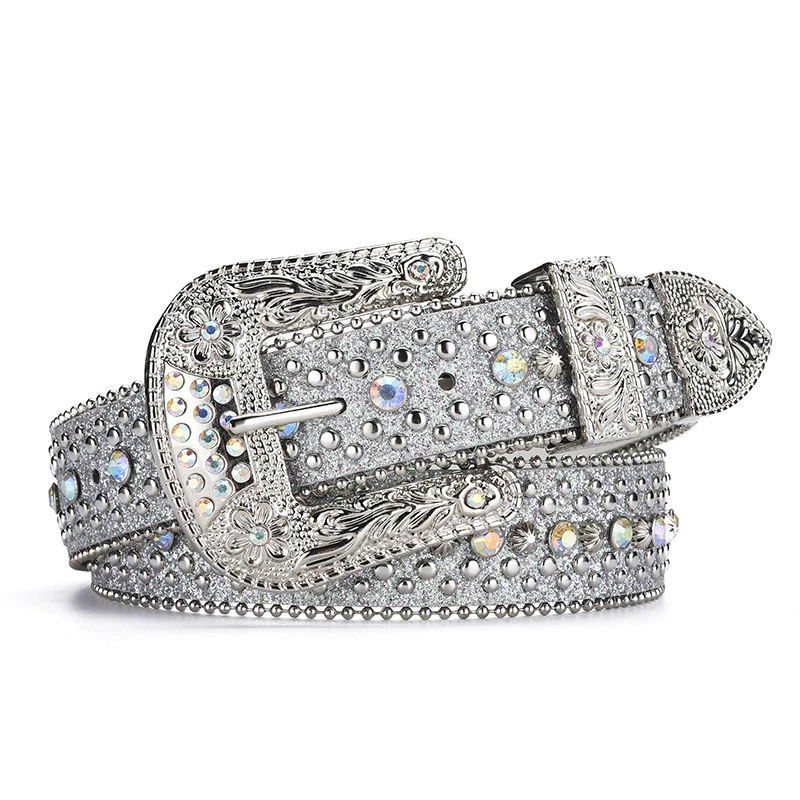 Женский пояс с камнями Rhinestone, широкий пояс в стиле Y2K, ремень с бриллиантами