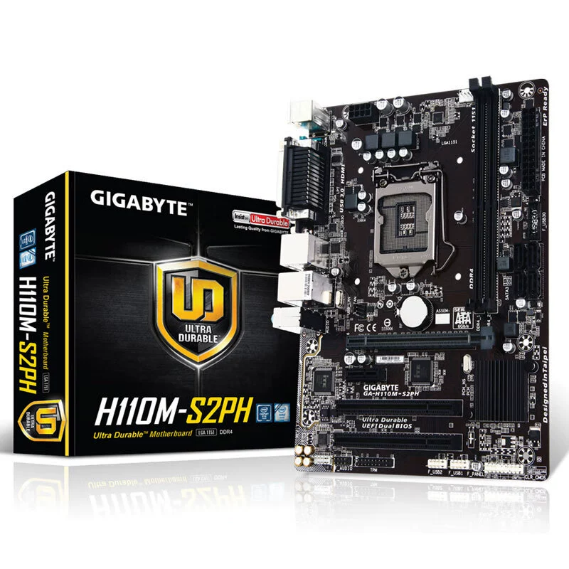 Подходит для Intel Gigabyte H110M-S2PH, поддержка CPU 6/7 поколения, LGA1151