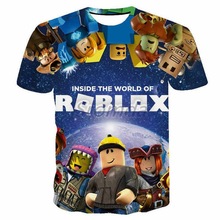 2024新款童装短袖T恤男女学生青少年3D数码印花卡通图案