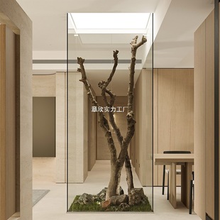 枯树大型真绿植造景实木干树枝景观植物室内商场别墅橱窗装饰-阿里巴巴