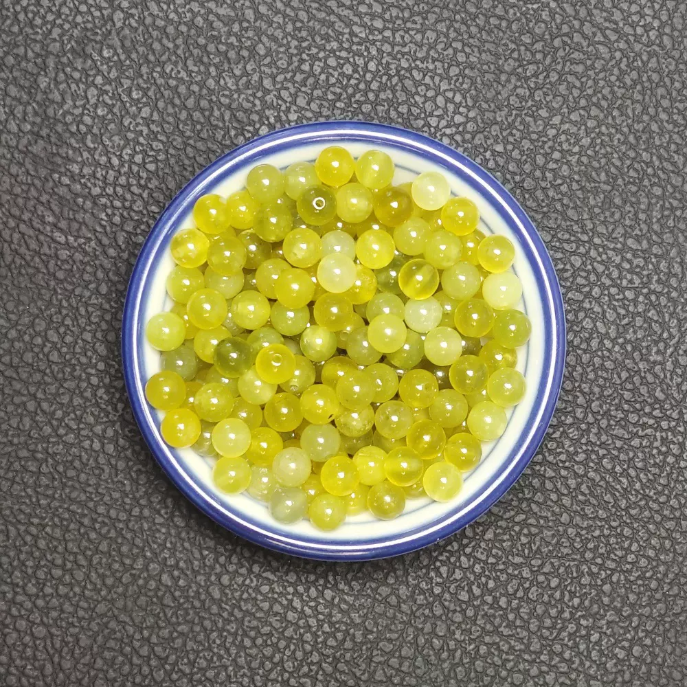 天然玉石黄金玉珠批发零售DIY项链手持岫岩玉节庆礼品高端玉器