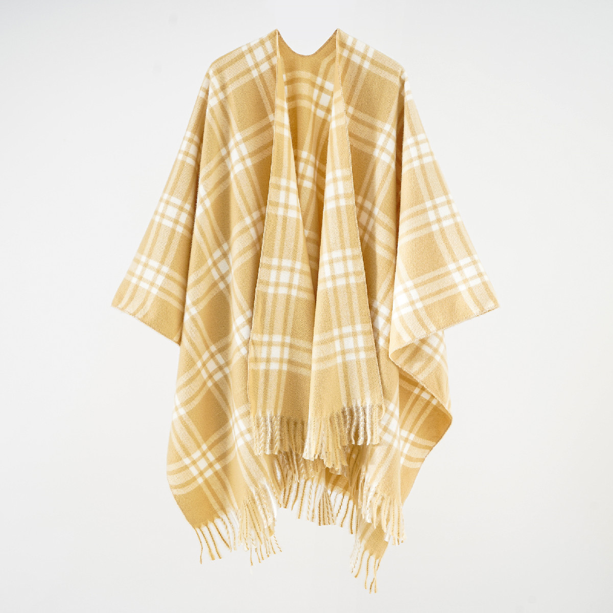 2024 otoño y invierno nuevo estilo de rayas pequeñas frescas empalmadas de color contrastante moda versátil simple capa de calor