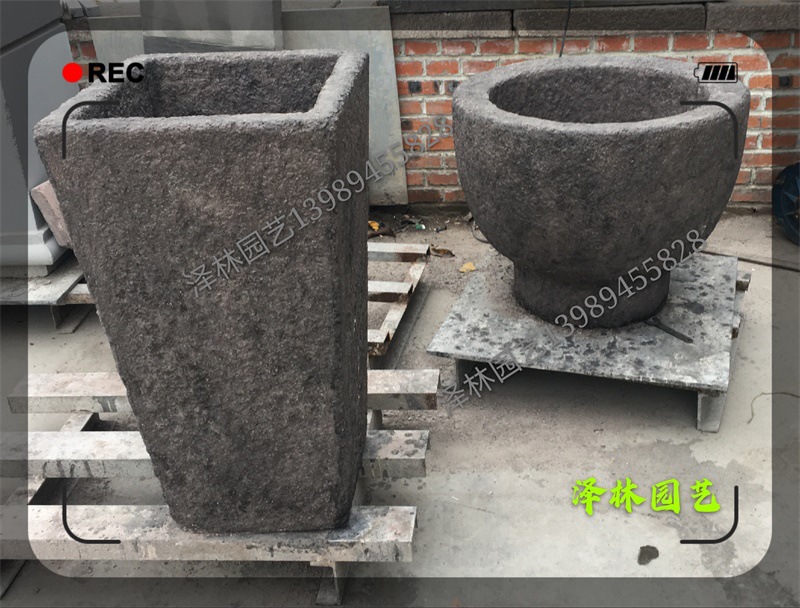 水泥构件仿石花钵水泥花钵古式古建美丽乡村古建文旅景观园林