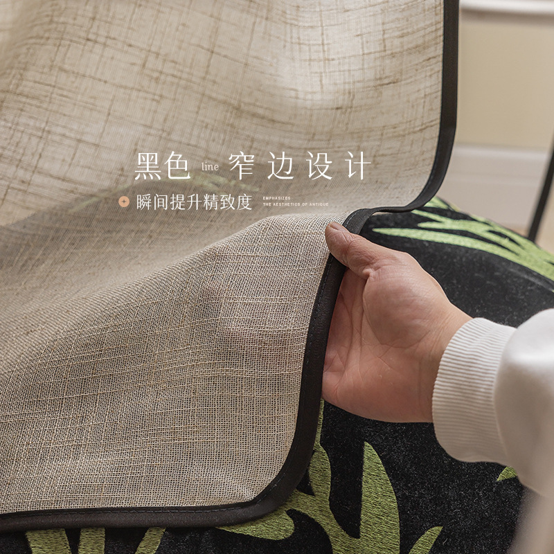 Cortinas francesas, hilo de lino transparente e impermeable 2025 nuevo estilo ventanal sala de estar balcón sombrilla de ventana cortina de gasa al por mayor