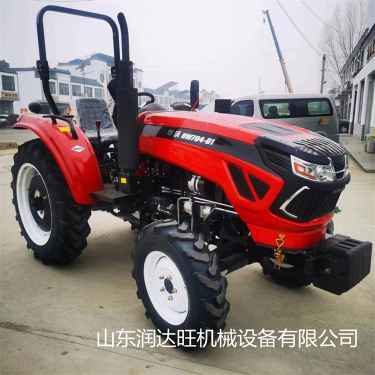 华沃704全柴四轮拖拉机 高配增压变频发动机 四轮耕田犁地拖拉机