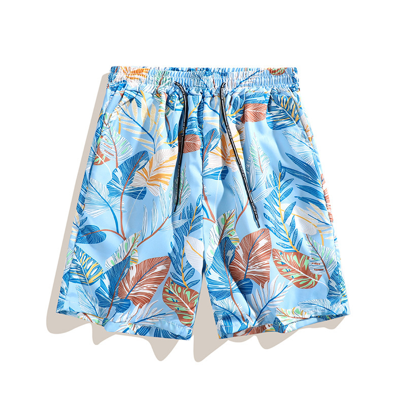 Summer Swimming Trunks, Seaside Vacation Printed Shorts, Men's Casual Large Size Pants, Hawaiian Loose Beach Pants Wholesale